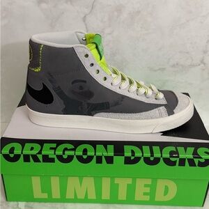 Nike Blazer Mid '77 x University of Oregon PE Shoes Gray FD0235-001 Men’s
